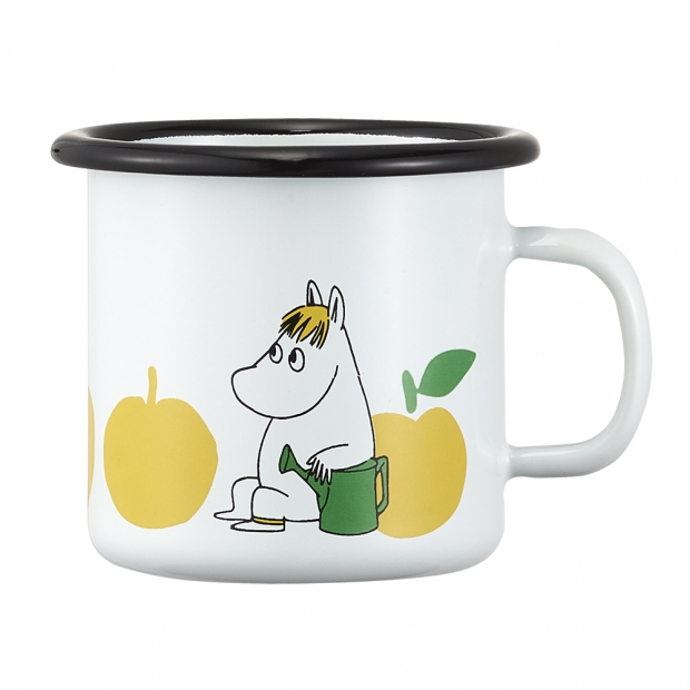 Hrnek Moomin Joyful Apples 0,25l, smalt / bílý