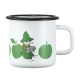 Hrnek Moomin Joyful Apples 0,37l, smalt / bílo-zelený