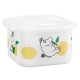 Dóza s víkem Moomin Joyful Apples 1l, smalt / bílo-žlutá