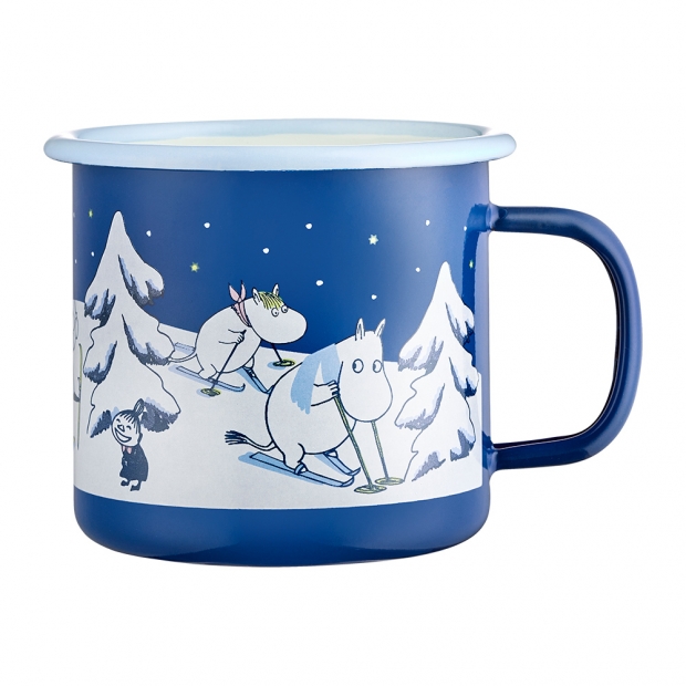 Hrnček Moomin Starry Night 0,37l, smalt / modrý