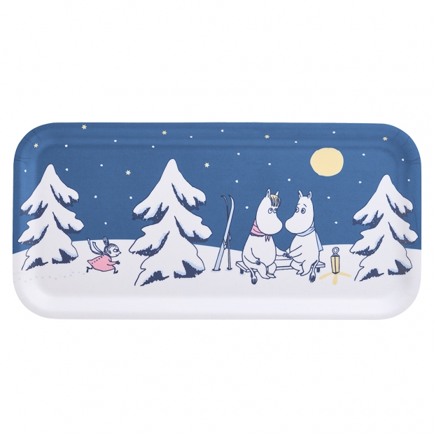 Moomin tray Starry Night 27x13cm, blue