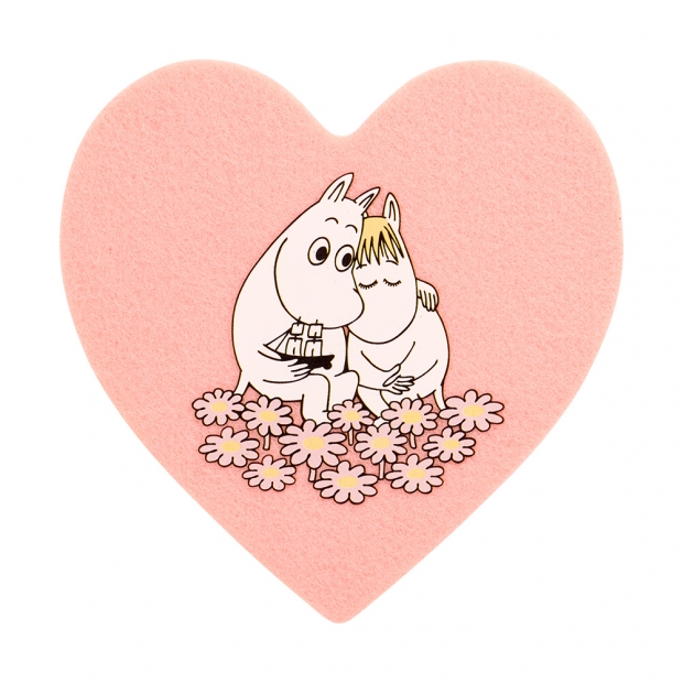 Moomin coaster set Together, 4 pcs / pink