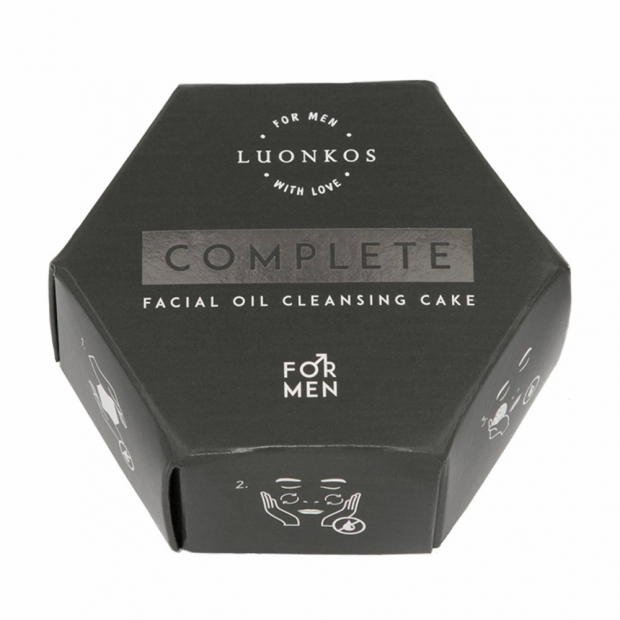 Complete natural facial oil cleansing cake for men
