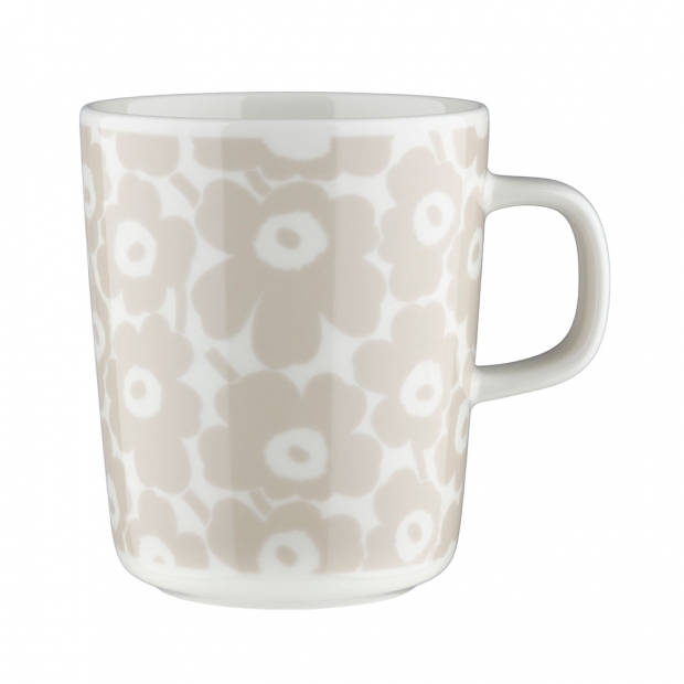 Oiva Pikkuinen Unikko mug 0.25l, white-straw