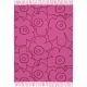 Piirto Unikko wool blanket 130x170, burgundy-fuchsia