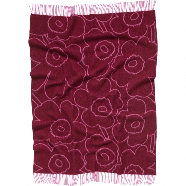 Vlněná deka Piirto Unikko 130x170, fialovo-růžová