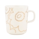 Oiva Piirto Unikko mug 0.25l, white-gold