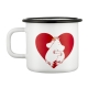 Moomin Heart mug 0.37l, enamel