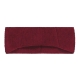 Merino wool headband, fleece / cranberry