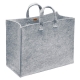 Meno felt bag, large / gray