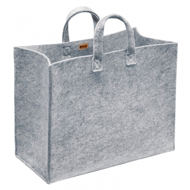 Meno felt bag, large / gray