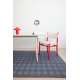 Paloma vinyl rug, blue