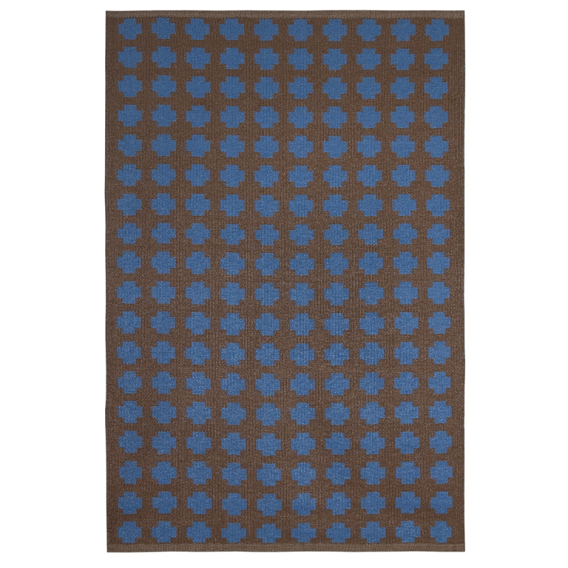 Paloma vinyl rug, blue