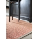 Strand vinyl rug, red
