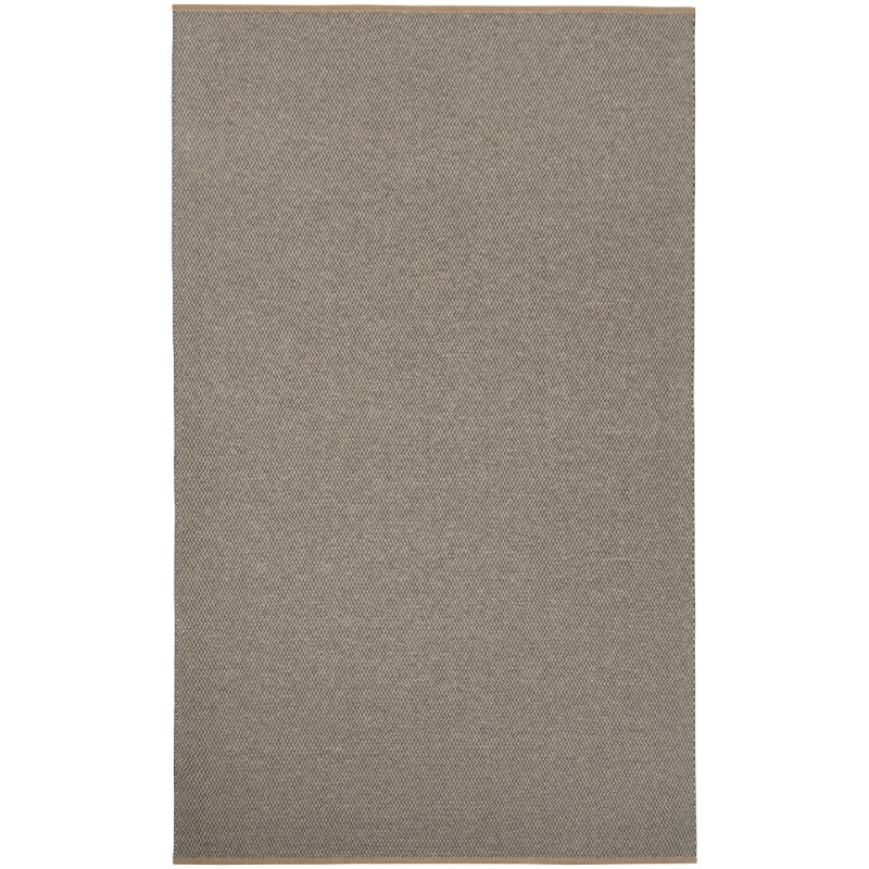 Strand vinyl rug, black