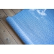 Strand vinyl rug, blue