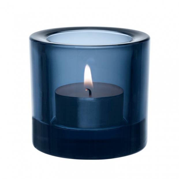 Kivi candlestick, blue rain