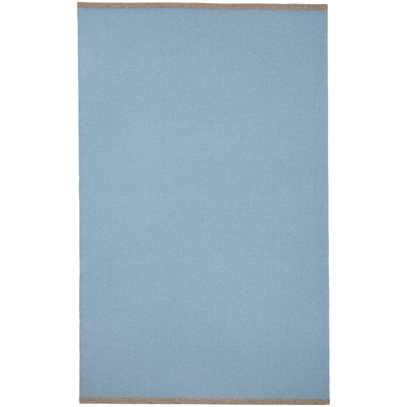 Shade vinyl rug, blue