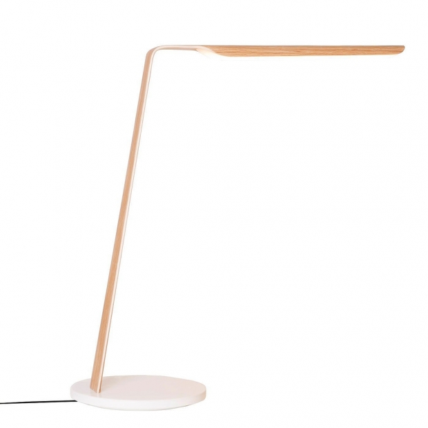 Stolní lampa Swan Qi, dub