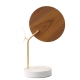 Ballon table lamp, white / walnut