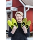 Lahtiset felt slippers with rubber sole / moss green