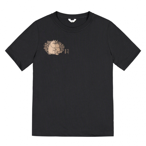 Moomin The secret T-shirt, black-bronze