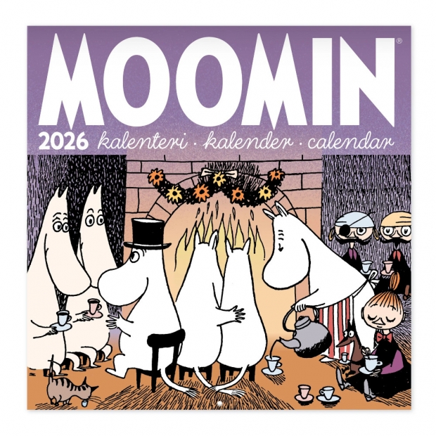Kalendář Moomin 2026, 20×20 cm