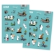 Set samolepiek Moomin Flood