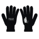 Merino gloves Moomin Hello there, black / reflective