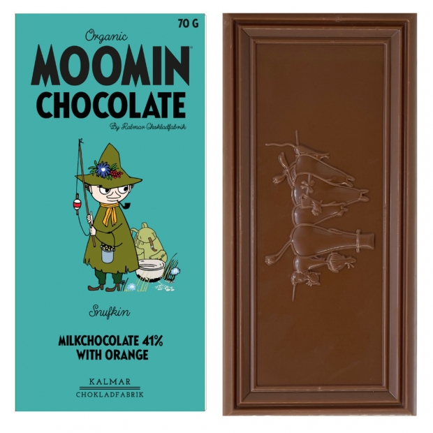 Bio čokoláda Snufkin 41% / pomaranč