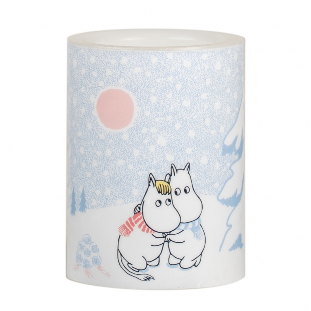 LED candle Moomin Let it snow 10cm