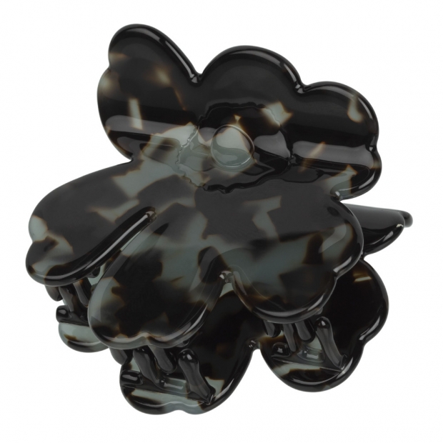 Unikko hair clip, small / black-gray