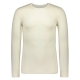 Silk and merino wool T-shirt, long sleeve / white