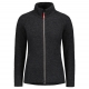 Women's merino fleece jacket, anthracite