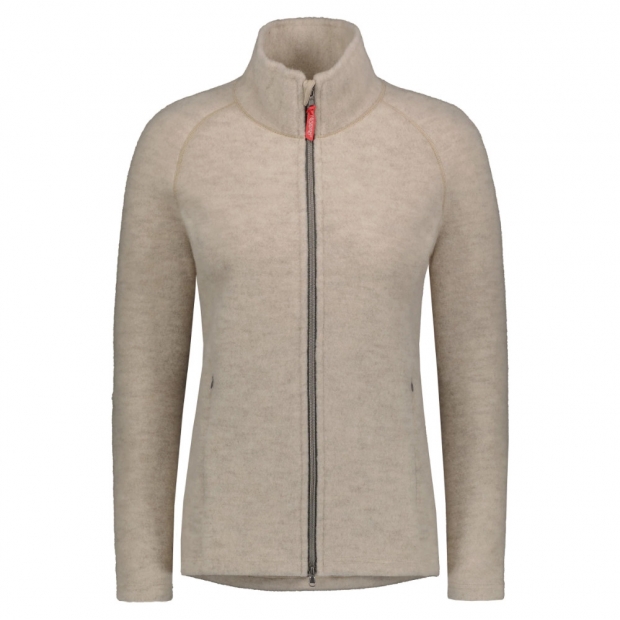 Women's merino fleece jacket, dune