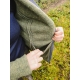 Dámská merino bunda, fleece / zelená moss