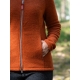 Dámská merino bunda, fleece / oranžová cloudberry