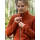 Women's merino fleece jacket, cloudberry
