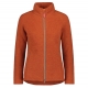 Women's merino fleece jacket, cloudberry
