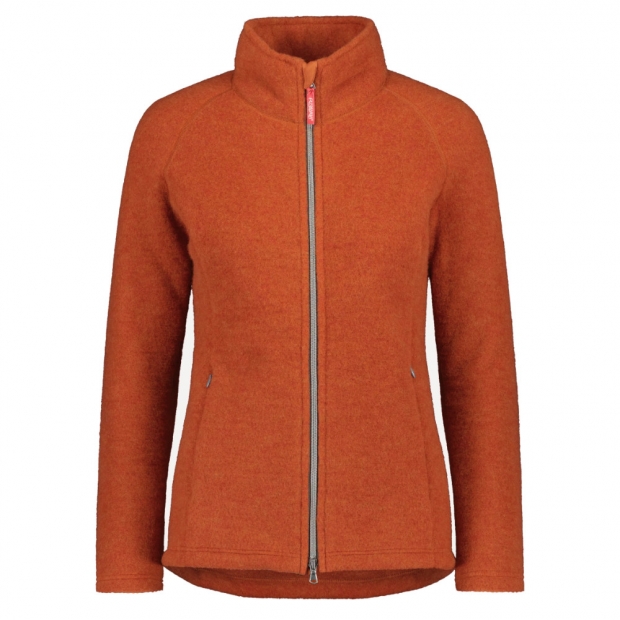 Dámská merino bunda, fleece / oranžová cloudberry
