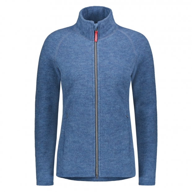 Dámská merino bunda, fleece / modrá sky