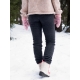 Women's merino pants, fleece / anthracite