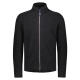 Men's merino fleece jacket, anthracite
