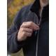 Men's merino fleece jacket, anthracite