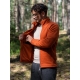 Men's merino fleece jacket, cloudberry