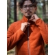 Pánská merino bunda, fleece / oranžová cloudberry