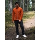 Men's merino fleece jacket, cloudberry