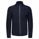 Men's merino fleece jacket, marine blue