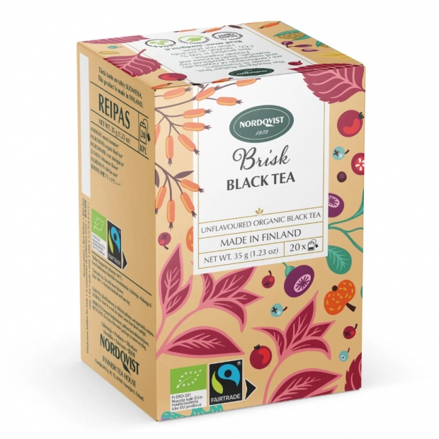 Organic black tea Brisk, 20 bags