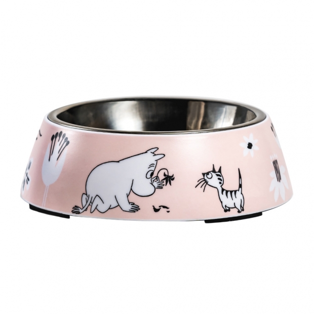 Moomin Pets Dog Bowl S, pink